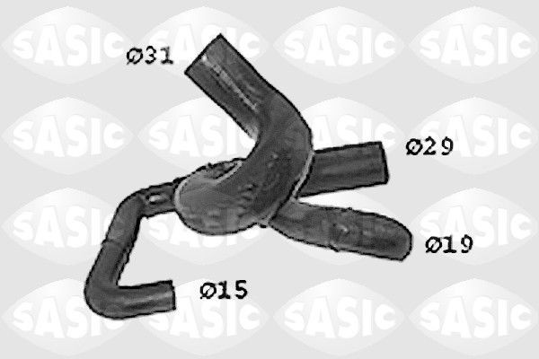 Compre SASIC Tubo flexível do radiador Produto No.: SWH4271 a preços baixos de 14,05&nbsp;&euro;