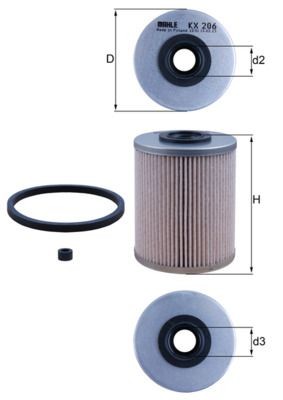 Compre KNECHT Filtro de combustível Produto No.: KX 206D a preços baixos de 14,95&nbsp;&euro;