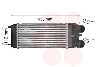 Compre VAN WEZEL Radiador do ar de sobrealimentação Produto No.: 09004252 a preços baixos de 186,95&nbsp;&euro;