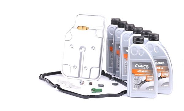 Fabricantes da marca original Conjunto de peças, mudança de óleo, caixa de vel. automática 2212770100KIT2, 2222772000, 2222772000KIT2 de VAICO para MERCEDES-BENZ - Marcas de topo a preços baixos