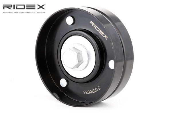 RIDEX Galoppino Cinghia Poly-V – Diametro 65mm, Larghezza 25.5mm, Compatibile Con Fiat, Alfa Romeo